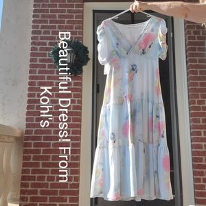 💚💛💜 Beautiful SO Quality  Boho Maxi Dress From Kohls!  Large